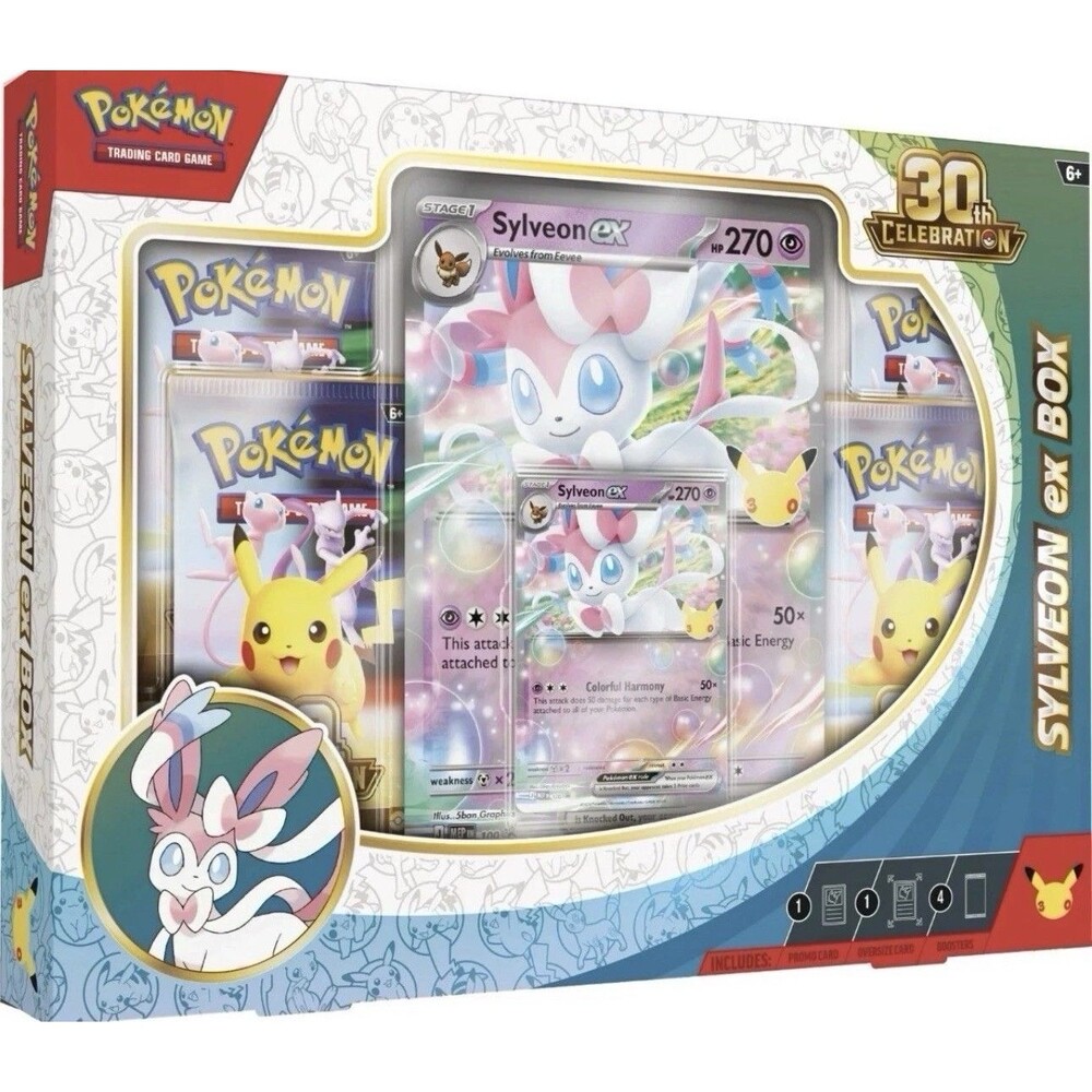 Sylveon Ex Box Pokemon 30th Celebration NEW
